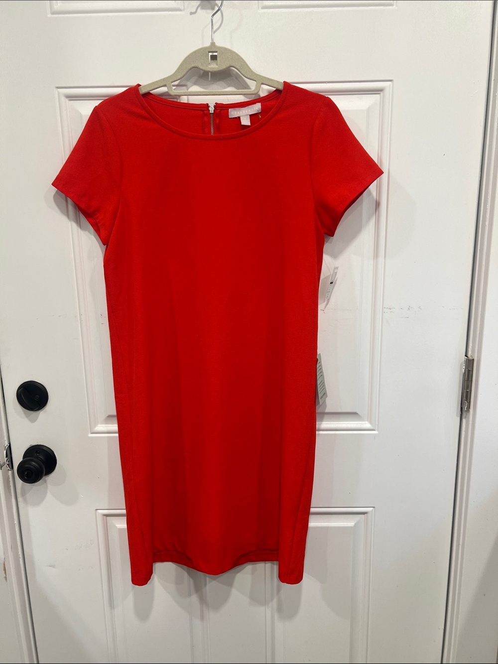 Chelsea28 Red Short-Sleeve Shift Dress